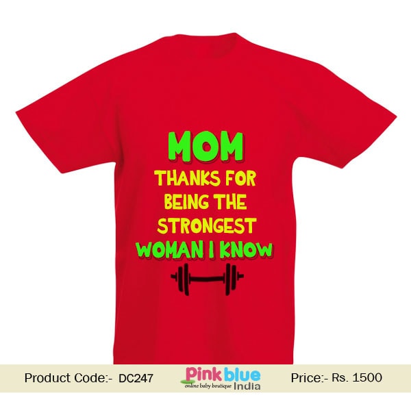 kids Custom Toddler Baby t-shirt with Strongest Mom