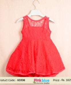 red baby summer dress