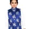Kids White Cotton Kurta Pajama - Baby Boys Nehru Jacket