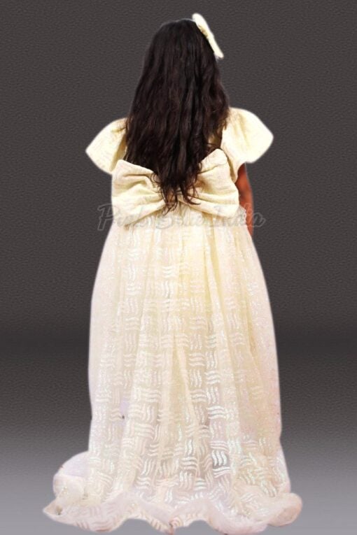 Couture Baby Girl Tail Gown - Birthday Dress for 1 - 8 Years