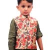 Designer Green 3-4 year Boy Kurta Pyjama with Nehru Jacket