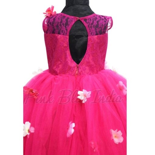 Fuchsia Party Wear Baby Ball Gown - Baby Dress for Sale