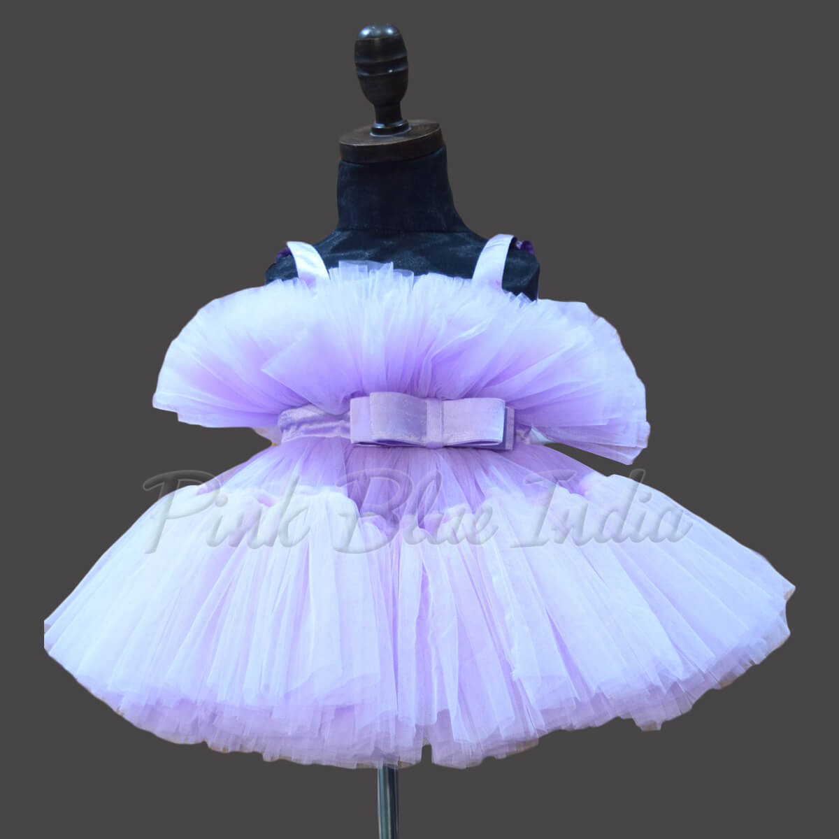 Lavender Bouquet Birthday Wedding Party Wear Dress