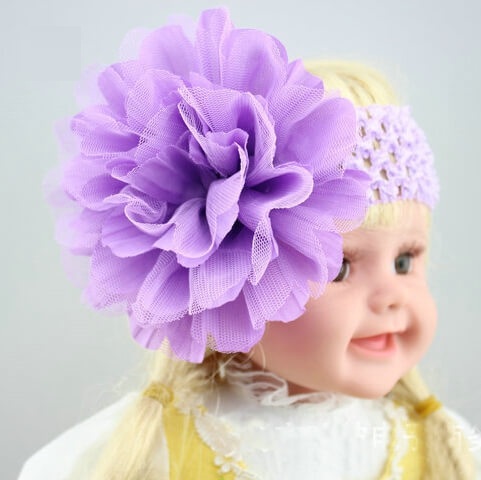 Lavender Crochet Hair Band for Toddlers