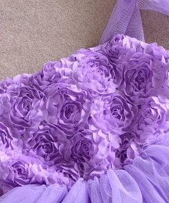lavender baby party dress