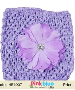 Stretchable Lavender Hair Band for Girls
