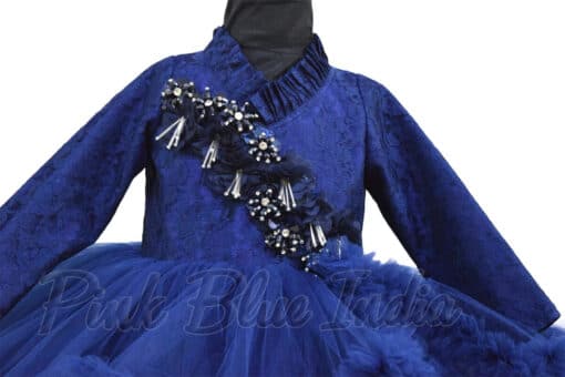 Layered Party Wear Ruffle Gown Online