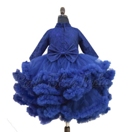 Layered Party Wear Ruffle Gown Online