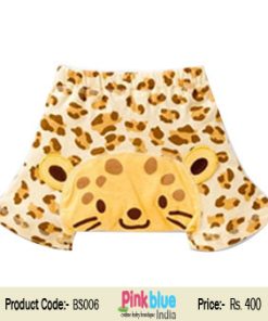 Buy Online Cute Leopard Print Toddler Shorts with a Cat Pattern