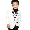 Baby Boy Tuxedo Suit White Kids Formal Wear Weddings