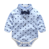 Newborn Boy Birthday Blue Vest Onesie Outfit | Matching Blue Bow Tie and Pants