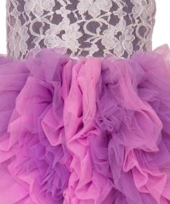 Princess Wedding Party Dress in Purple Color