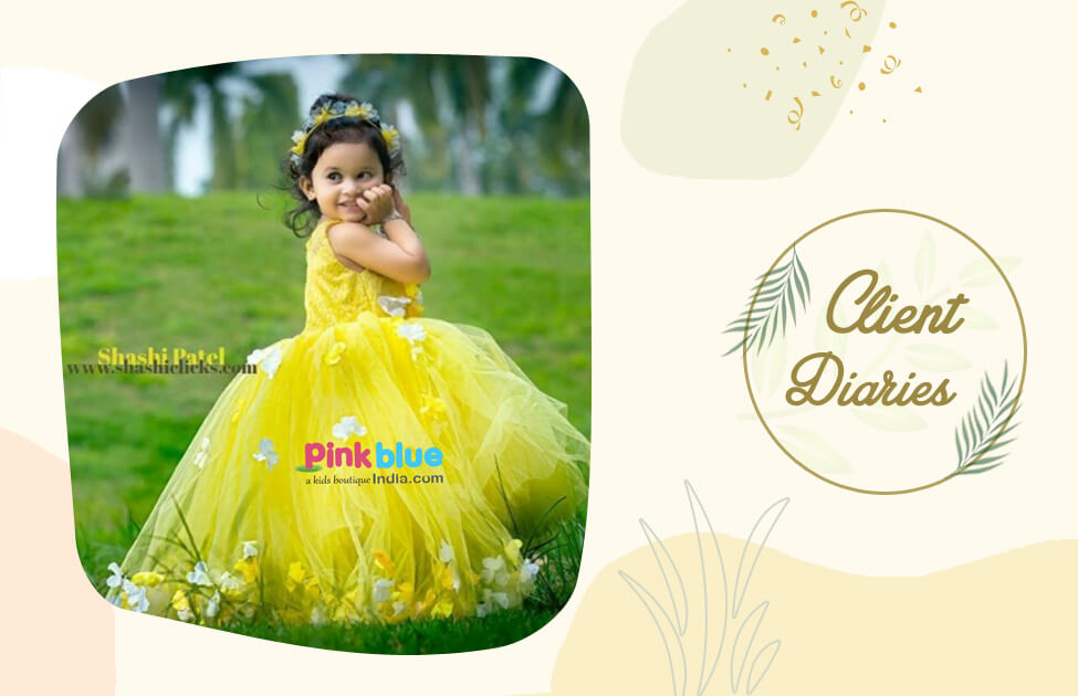 Yellow Girl Kids Party Wear Dress at Rs 390/piece in Mumbai | ID:  25163527891