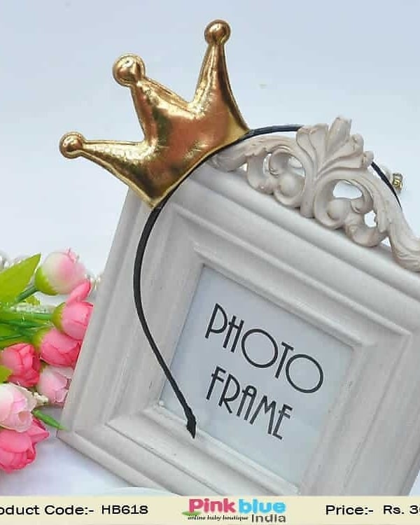 Black Sleek Hair Band for Baby Girls