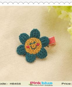 Baby Girls Hair Clip with Flower Motif