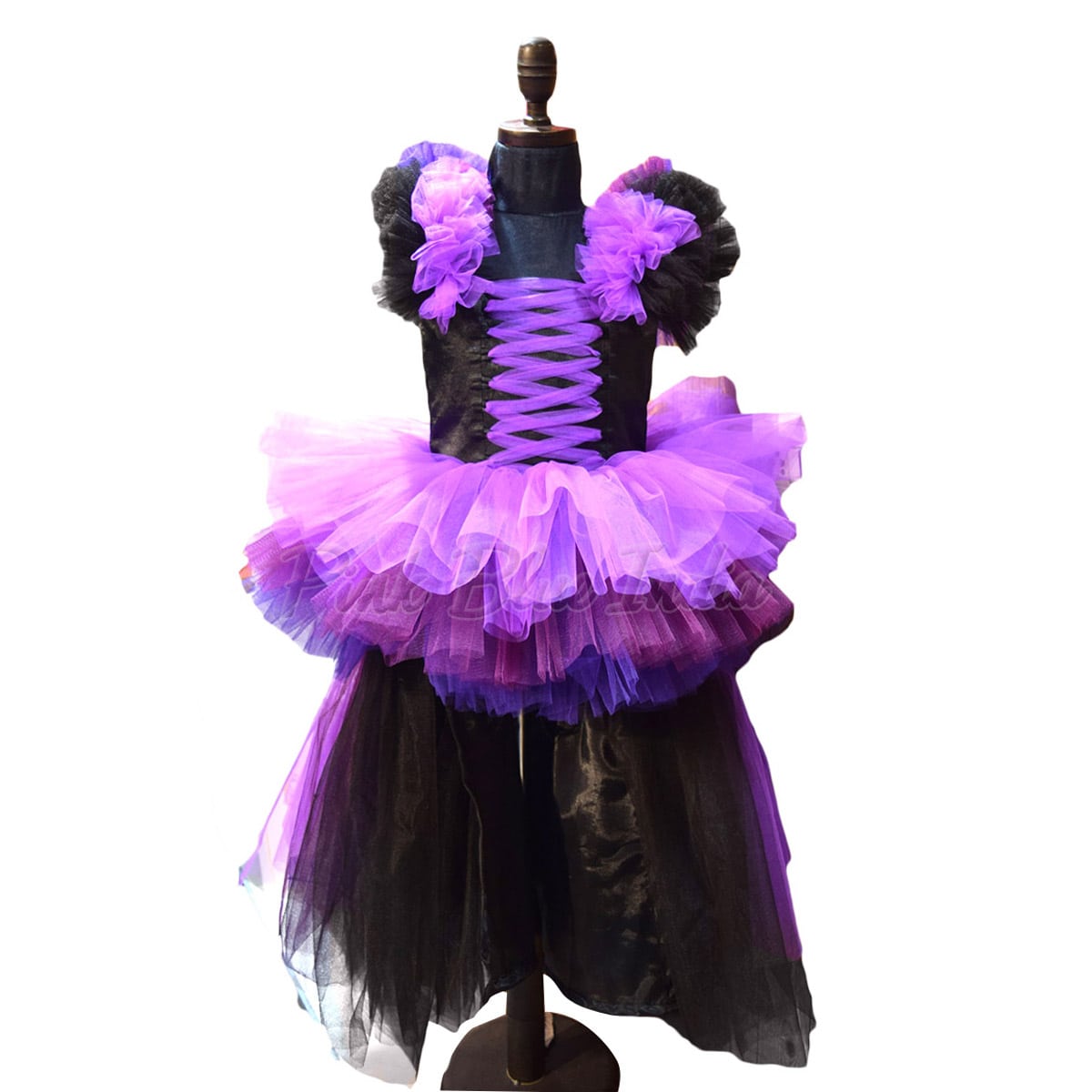 Mal Descendants Birthday Theme dress, Disney Mal Party Dress for Girl