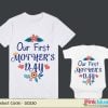 First Mother’s Day Outfit - Mom and Baby Matching Onesie, Women T-Shirt