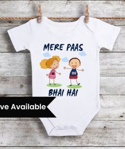 Mere pass bhai Hai Onesie, Newborn Baby Onesie, Baby T-shirts, Rakhi Gift Idea
