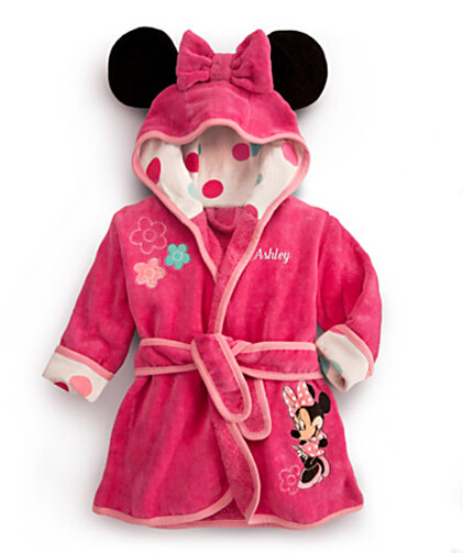 Fashionable Pink Minnie Mouse Bathrobe for Kids in India