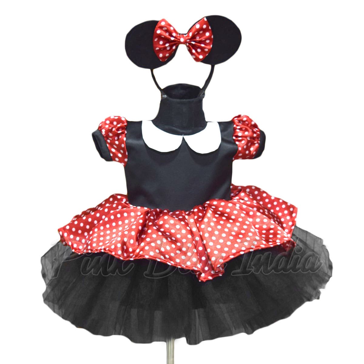 Minnie Mouse Birthday Girl Frock Outfit, Minnie Dress