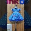Minnie Mouse Blue Polka Dot Dress - Baby Girl Birthday Frock