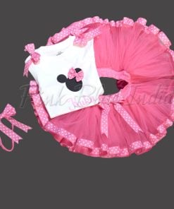 Custom Minnie Mouse First Birthday Outfit Girl
