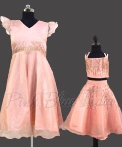 Organza Mom and Daughter Matching Outfit Dress