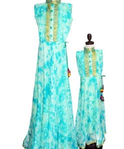 Sleeveless Long Maxi Mommy and Me Dresses - Casual Family Clothes Outfits India