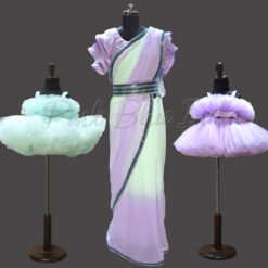 Mother Daughter Matching Saree Gown Birthday party, Wedding