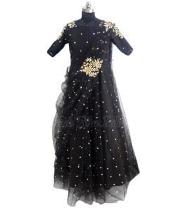 Black Mother Daughter Long Gown