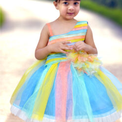 rainbow girls dress
