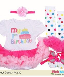 My 1st Birthday Clothes – Pink Cake Smash Tutu Dress