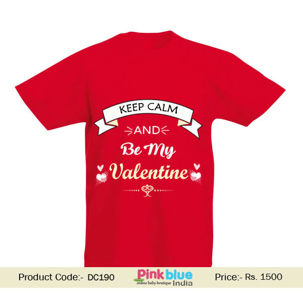 Personalized Infant Baby Boys Girls T-shirt Clothing “My Valentine”