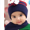 blue infant woolen cap