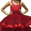 Toddler Child Gown Red party wear Dress Online India