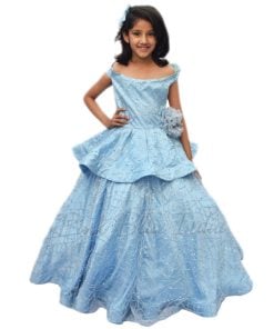 Baby Girl Off Shoulder Birthday Princess Dress, teenage girl Party gown dress