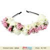 Off White Rose Floral Baby Tiara Headbands - Kids Hair Accessories