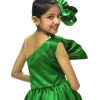 Kids Designer Green One Shoulder western dress Online