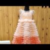 Unique Orange Ombre Princess Birthday, Wedding Ombré Dress