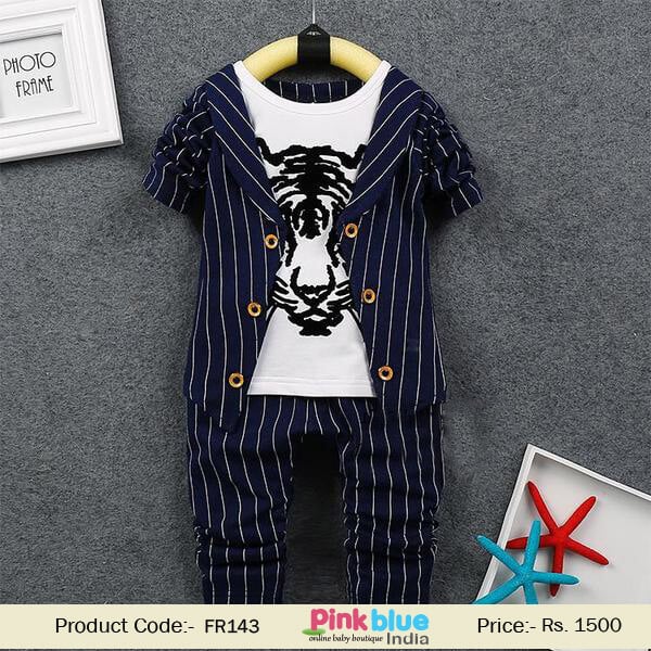 Buy Page Boy Waistcoat Suit and Trouser Wedding Outfit Set Blue