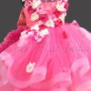 Girls Floral Birthday Party Wear Gown