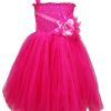 Baby Girl One Shoulder Party Wear wedding Tutu Dress Pink Color