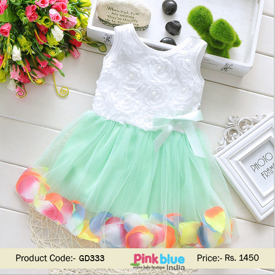 infant floral wedding dress