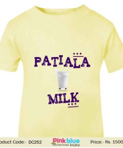Children’s Gift Patiala Milk Customized Baby T-Shirt