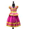Kanchipuram silk pattu pavadai for baby girl, rich festive outfit