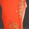 Peach Indian Wedding Saree, Peach Color Wedding Saris