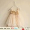 infant Peach Color Net Formalcasual dress