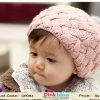 Designer Peach Crochet Hat for Toddlers with Fur Motif