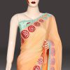 Peach Indian Wedding Saree with Blouse Wedding Saree Collection Online
