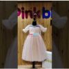 Balloon Sleeve Dress Online -Peach Color Party Wear